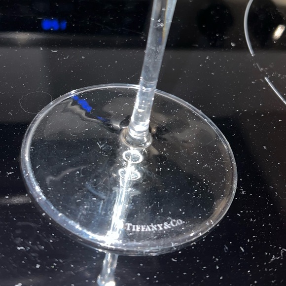 Tiffany &Co Extra large Crystal Classic Home Pulled Stem Applied Foot Wine Glass - Picture 4 of 5